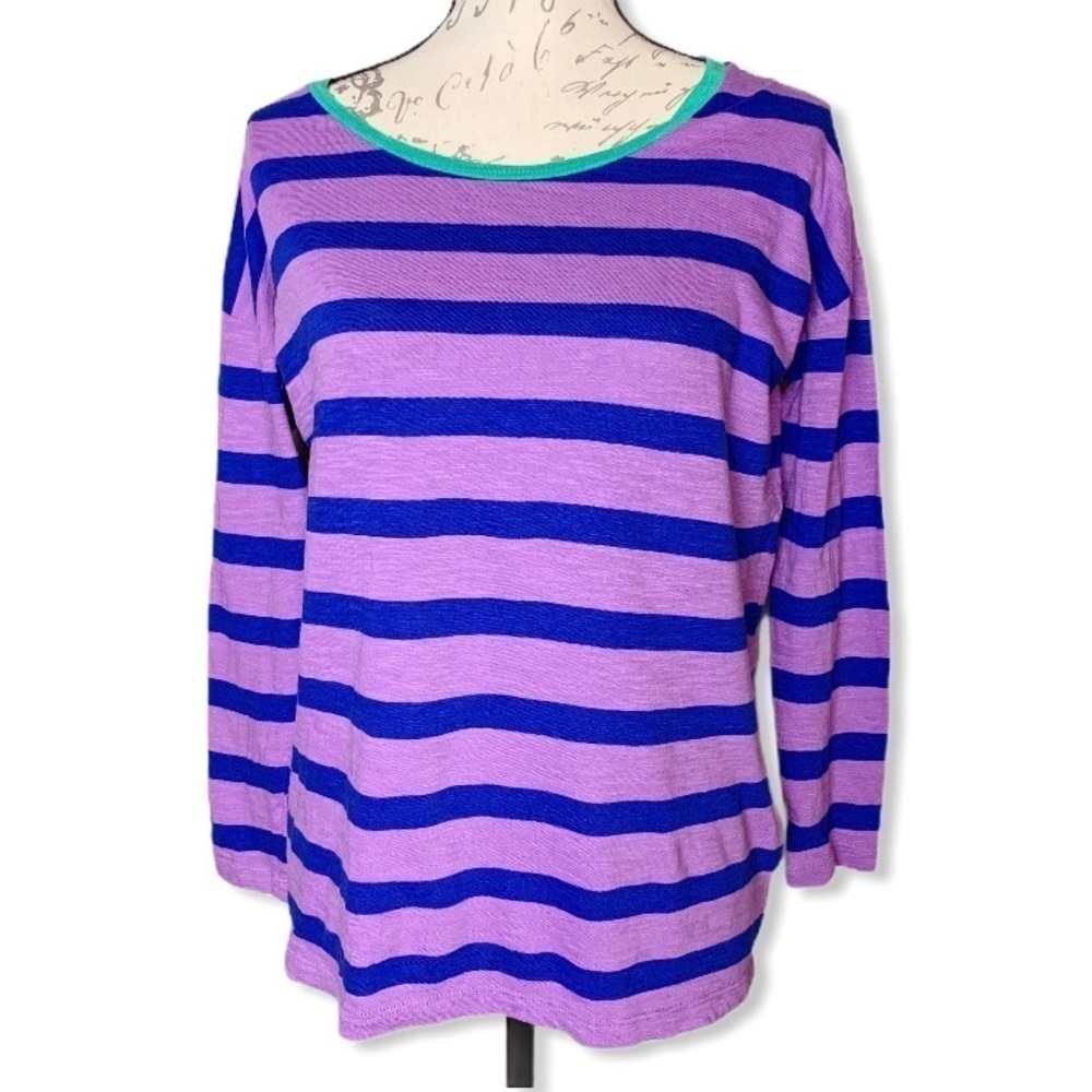 Madewell striped 3/4 Length Sleeve Top